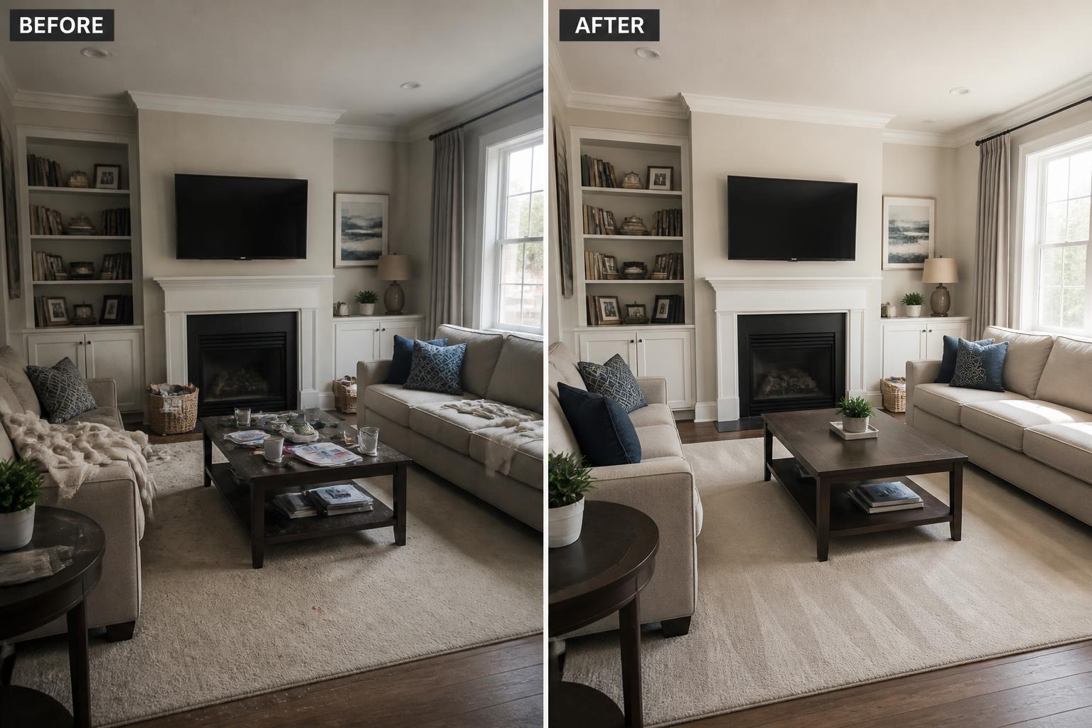 Before and after: Living room refresh